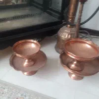 چهار تیکه طروف مسی