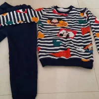 بارانی پسرانه بلوز و شلوار و سویشرت و کفش ست