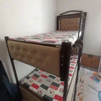 تخت دوطبقه به همراه تشک|تخت و سرویس خواب|مشهد, حسابی جنوبی (شهرک غرب)|دیوار