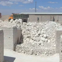 آهک کلوخه هیدراته اب خورده