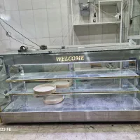 فروش ویترین پیشخوان مغازه شیشه ای و قفسه چوبی|فروشگاه و مغازه|تهران, مدائن|دیوار