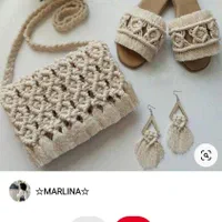 کیف مکرومه شیک دستساز|کیف، کفش، کمربند|بابل, |دیوار