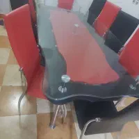 فروش میز ناهار خوری ۱۰ نفره با صندلی ها