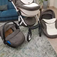 کالسکه چهار تیکه آدامکس لهستان ( اصل  )|کالسکه و لوازم جانبی|رشت, کوی حسینی|دیوار