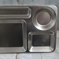 سینی ۴ خانه استیل سلف سرویس