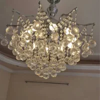 دو عدد لوستر کریستال ۱۰ شاخه|لوستر و چراغ آویز|تبریز, |دیوار