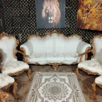 مبل کلاسیک 9نفره چوب گردو مخصوص جهزیه عروس