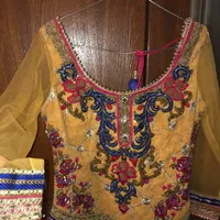 لباس مجلسی زنانه هندی اصل سوغات هند دست ساز|لباس|رودهن, |دیوار