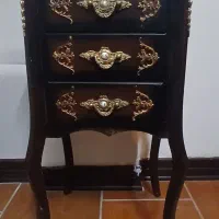 میز تلفن چوبی