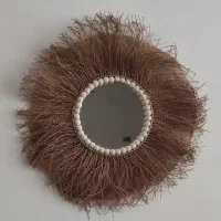 لوستر و آینه رافیا