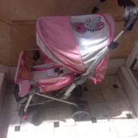 کالسکه صورتی دخترانه
