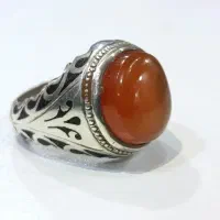 انگشتر عیقیق یمن به شرط با عقیق هندی