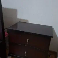 سرویس خواب دو نفره، کامل و سالم،رنگ ماهگونی|تخت و سرویس خواب|کرج, جهان‌شهر|دیوار