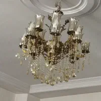 لوستر 16 شعله و 12 شعله برنزی برنجی
