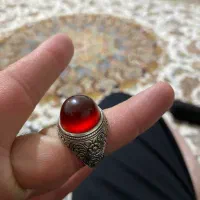 انگشتر عقیق کهنه رکاب بسیار قدیمی و زیبا