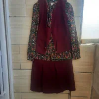 مانتو سه تیکه زیبا سایز مدیوم|لباس|کازرون, |دیوار