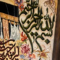 تابلو فرش بافت تبریز گل ابریشم برجسته/۵۰ رج|تابلو فرش|تهران, پاسداران|دیوار