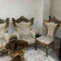 مبل سلطنتی ۹ نفره|مبلمان خانگی و میز عسلی|نسیم‌شهر, |دیوار