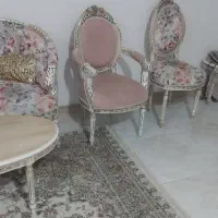 ست مبل ۹نفره استیل کلاسیک ومیزناهارخوری ۶نفره|مبلمان خانگی و میز عسلی|آباده, |دیوار