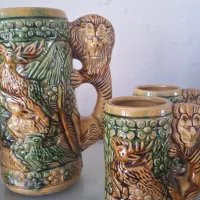 پارچ لیوان قدیمی|کلکسیون اشیاء عتیقه|محمدیه-قزوین, |دیوار