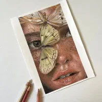 سفارش نقاشی چهره با مداد رنگی|خدمات پیشه و مهارت|یزد, |دیوار