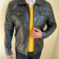 کاپشن چرم جلو دکمه|لباس|تبریز, |دیوار