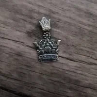 پلاک تاج نقره