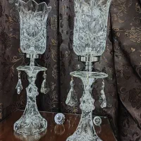 شمعدان کریستال بوهمیا خورشیدی حک لیزری|صنایع دستی و سایر لوازم تزئینی|تهران, پونک|دیوار