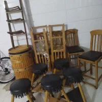 میز وصندلی چوبی