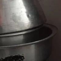 تشت و دیگ بزرگ و اجاق گاز صنعتی همراه کپسول گاز