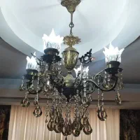 لوستر 4 شعله برنج اصل