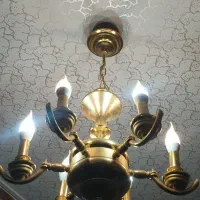 دو عدد لوستر ۶ شاخه تر تمیز در حد نو