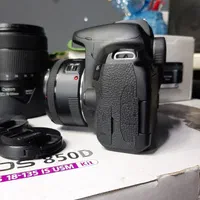 دوربین کانن 850d با لنز 50 f1.8 همراه با کارتن|دوربین عکاسی و فیلم‌برداری|کرج, فاز ۱ مهرشهر|دیوار