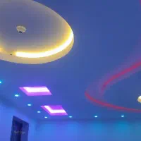 اجرای تخصصی سفید کاری ساختمان ،نور پردازی وTV وال