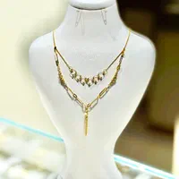 گردنبند دو طبقه طلا