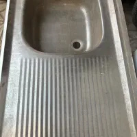 سینک تک قلو در حد نو.  100cm * 50cm