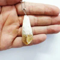 گردنبند سنگ راف سیترین|جواهرات|شیراز, زند|دیوار