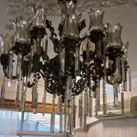 لوستر برنز ۸ شاخه|لوستر و چراغ آویز|رشت, پاستوریزه|دیوار