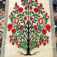 گبه  دستباف قشقایی درخت انار ( قیمت توافقی)
