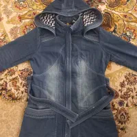 پالتو جین کلاهدار خیل گرم تمیز درحدنو