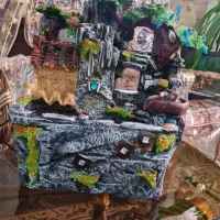 حراجی آبنما  خارجی پلی استر شیک و آکواریم بزرگ