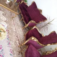 مبلمان سلطنتی ۹.نفره روکش مخمل