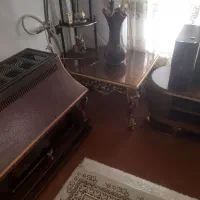 مبل سلطنتی وسه تا کل میز بزرگ وسط وکنار مبلی|مبلمان خانگی و میز عسلی|شیراز, سجادیه|دیوار