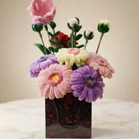 گل های جاودان و پیپ پاک کن  هوم