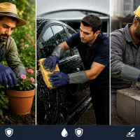 دستکش استادکار بنایی . کارواش . کشاورزی