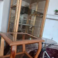 کمد ویترینی سالم  و میز عسلی|مبلمان خانگی و میز عسلی|کاشان, لتحر|دیوار