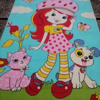 فرش اتاق کودک به همراه پادری