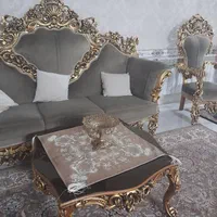 مبلمان ۹ نفره چوب راش همراه با میز عسلی|مبلمان خانگی و میز عسلی|نسیم‌شهر, |دیوار