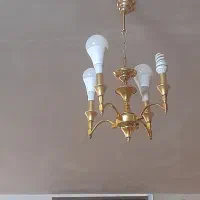 فروش دو عدد لوستر طلایی