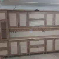 ۴ متر کابینت بدون خط و خش به همراه هود و سینک